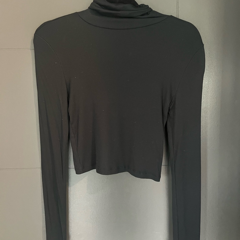 Aritzia Sunday Best - Black Ribbed Turtleneck